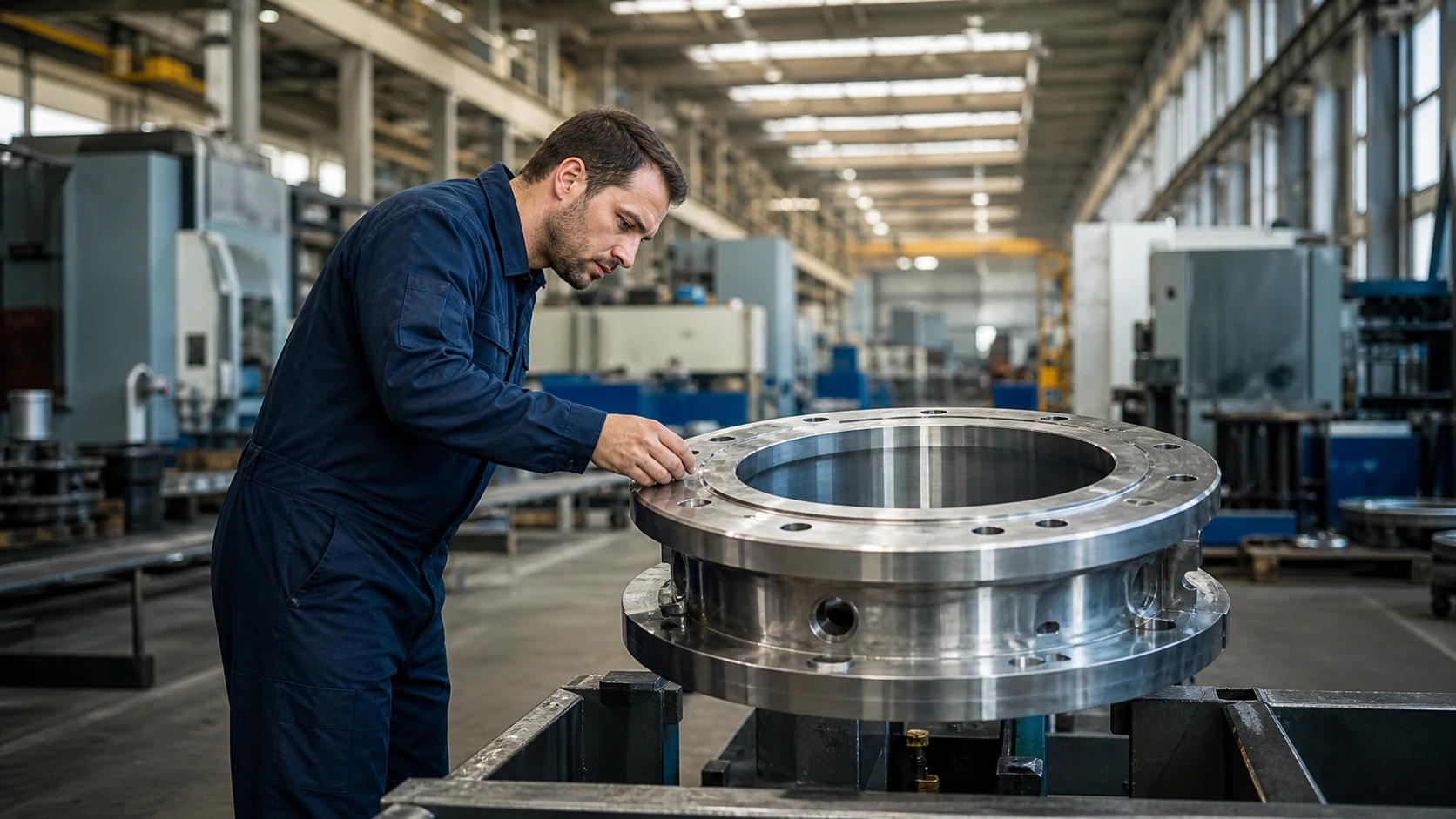 Usine européenne moderne financée pour produire des composants