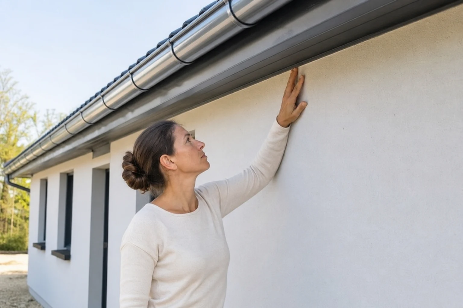 Inspectrice vérifiant les finitions d’une maison